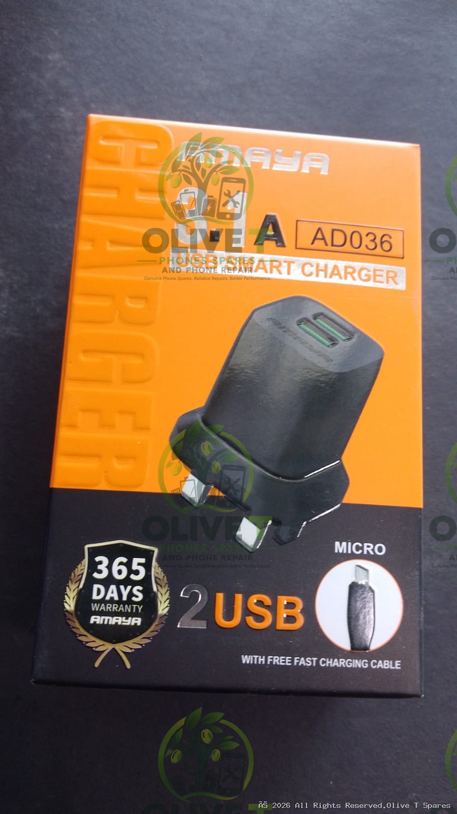 USB Smart Charger-with free Micro USB fast charging cable